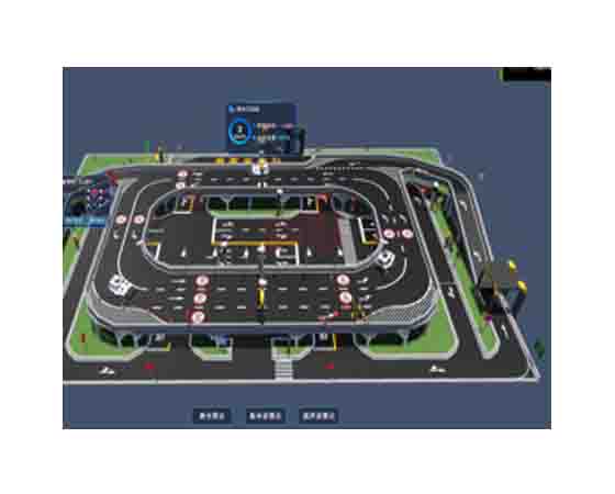 太原無人駕駛汽車沙盤