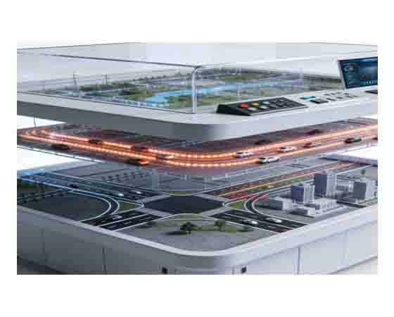 一體化智能網(wǎng)聯(lián)地面仿真沙盤